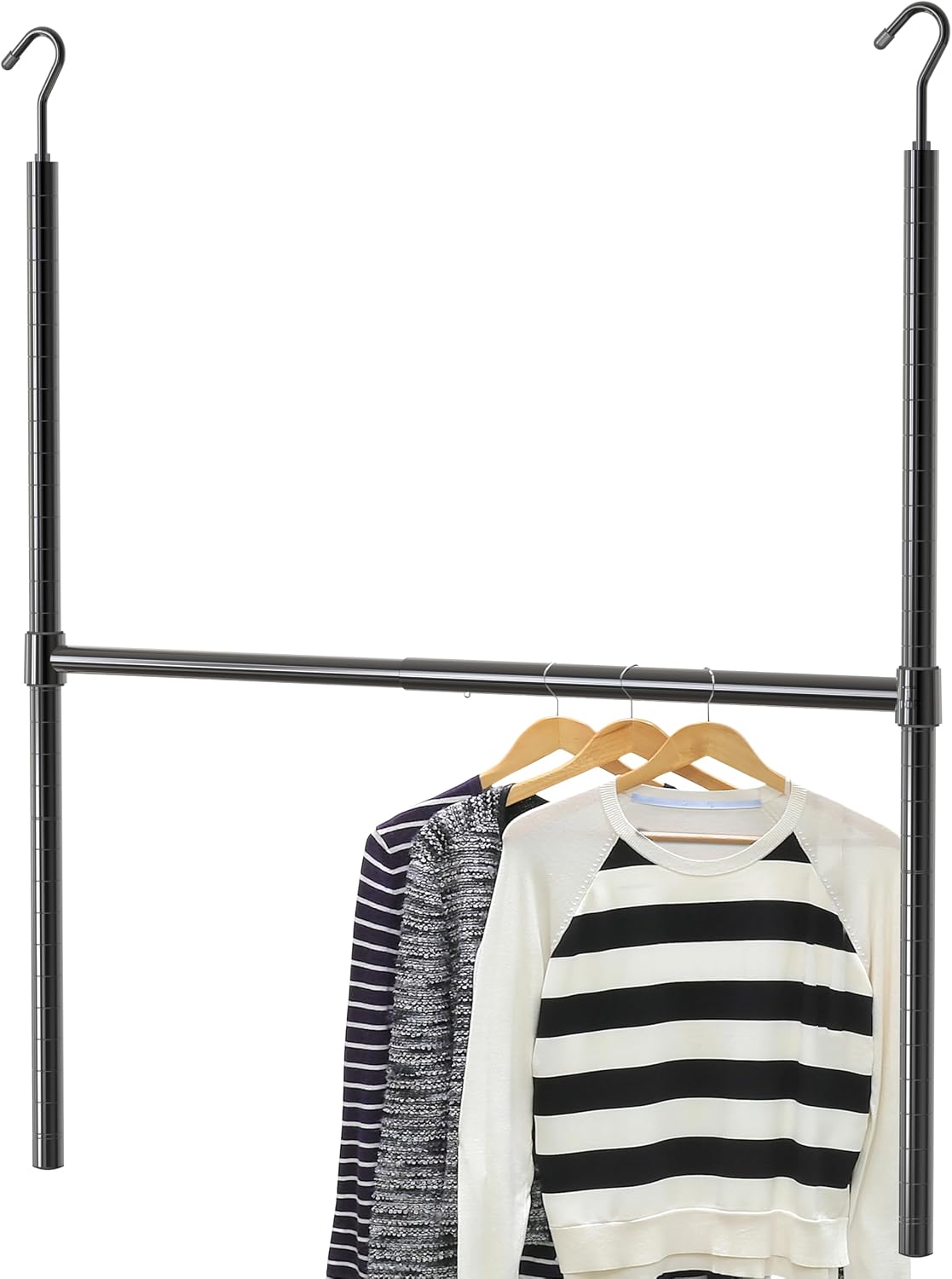 ✨ Adjustable Double-Tier Closet Rod