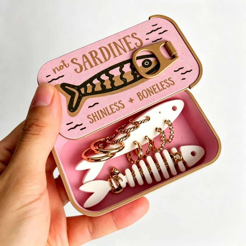 ✨ Sardine Mini Luxe Jewelry Case
